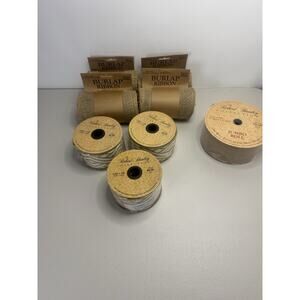 Robert Stanley Ribbon & Burlap Ribbon Bundle -lot